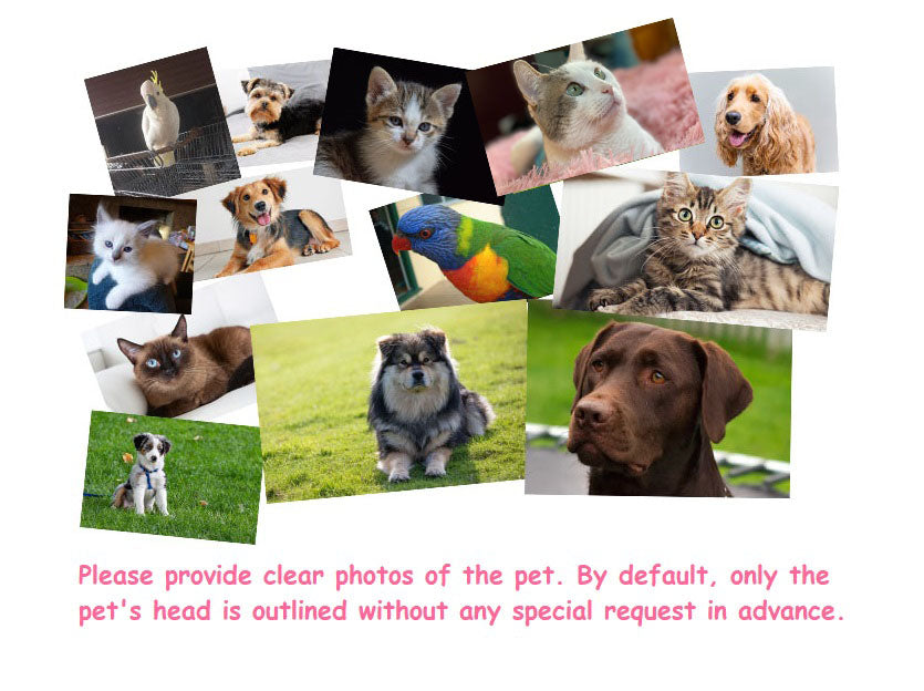Custom Pet Portrait Embroidery Headwears