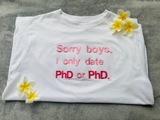 Custom Text Embroidery T-Shirt