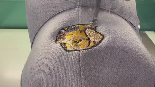 Custom Pet Portrait Embroidery Headwears